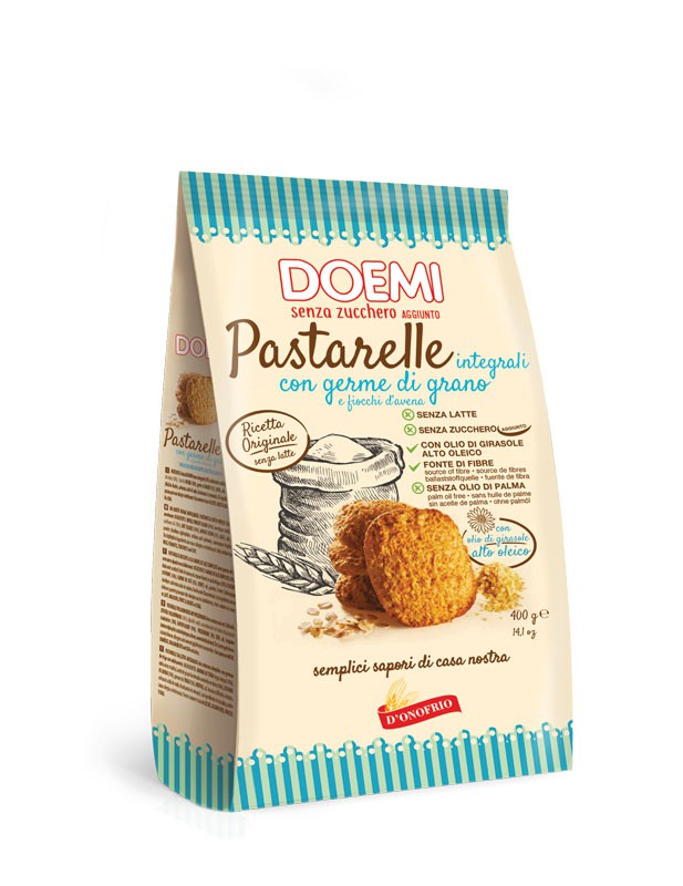 Pastarelle integrali con germe di grano e fiocchi d’avena - senza zuccheri aggiunti
